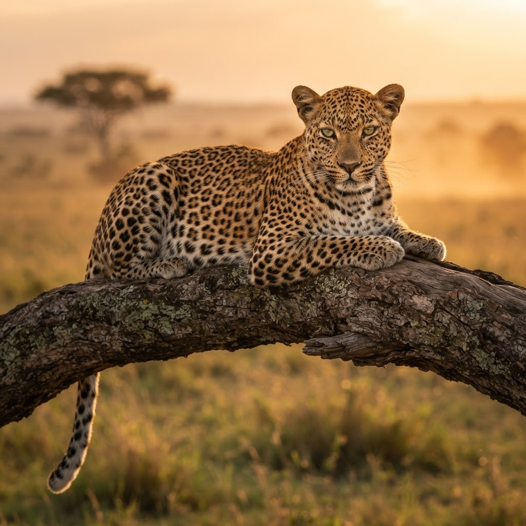 Leopard on safari
